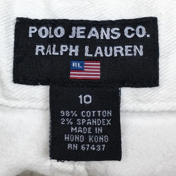 Polo Ralph Lauren White Jeans Women’s Size 10 - Picture 6 of 7